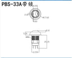 5/20/100PCS PBS-33B Black Red Green Yellow White Blue Orange Self-reset Self-locking 12mm Momentary Push Button Switch