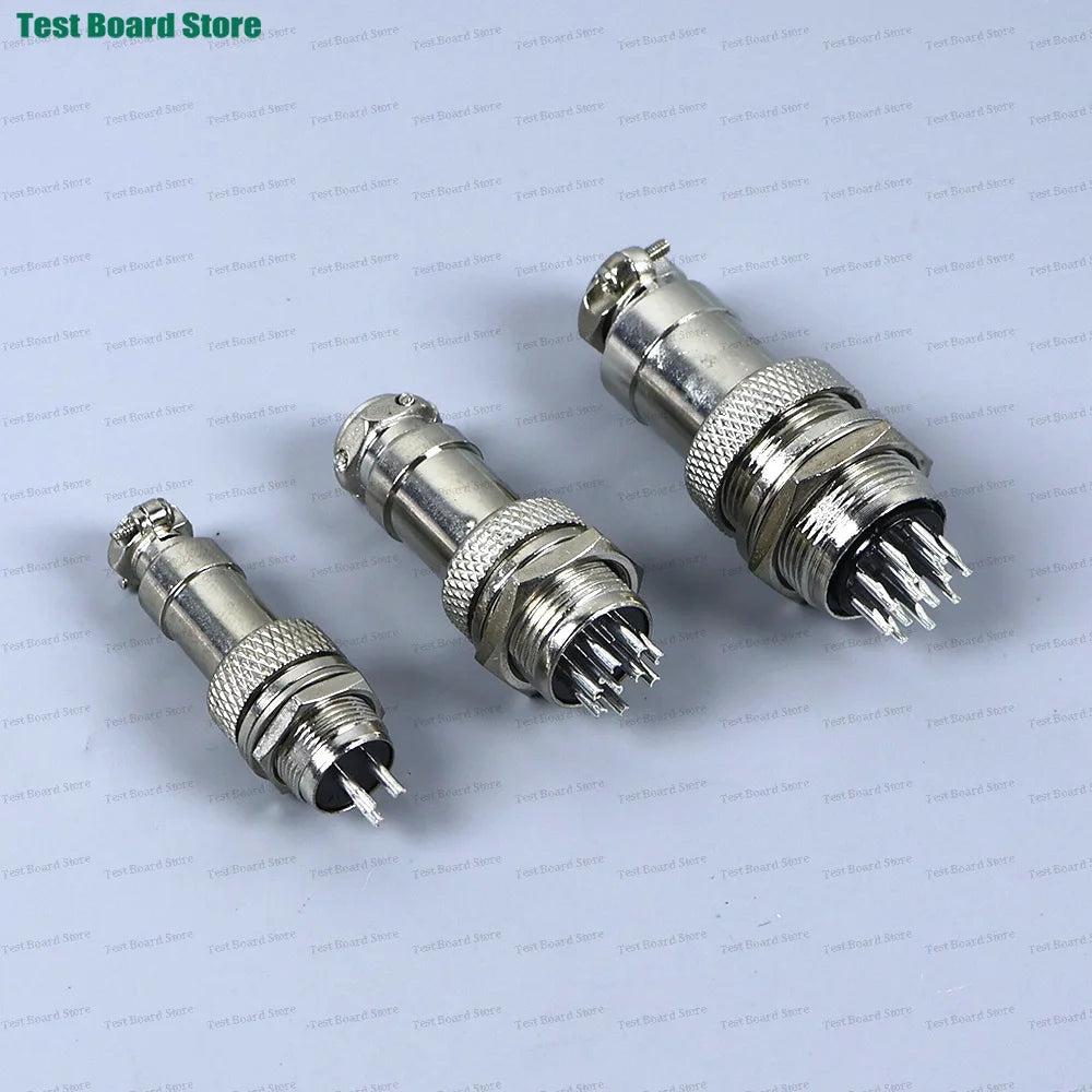 5 Sets/lot GX12 GX16 GX20 2P 3P 4P 5P 6 7P 8P 9 10 12 Pin Male Female Docking Aviation Plug Socket Waterproof Circular Connector