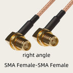 RG316 Cable SMA to SMA RP SMA Male Plug & Female Jack Right Angle Connector Coax Jumper Pigtail Cable