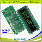 Surenoo LCD2USB USB 162 16X2 1602 Character LCD Module Display Screen Panel sutible LCD Smartie & AIDA64 for DIY PC