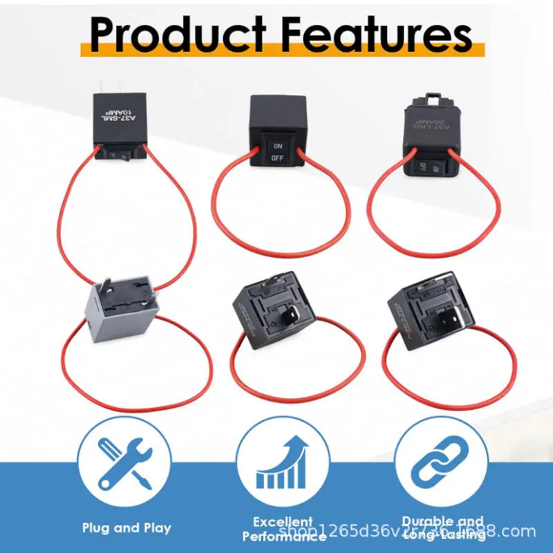 6 Pack 9038 9038A Relay Bypass Switch Kit with Amp Loop Relay Tester Diagnostic Scan Tool Fuel Pump Relay Bypass Master  ﻿