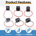6 Pack 9038 9038A Relay Bypass Switch Kit with Amp Loop Relay Tester Diagnostic Scan Tool Fuel Pump Relay Bypass Master  ﻿