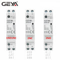 GEYA Din Rail Mounted Household Modular AC Contactor for Smart Home House Hotel AC220V 2P 16A 20A 25A 2NC 2NO 1NO1NC 50/60Hz