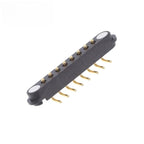 1/5 Set Waterproof DC Magnetic Pogo Pin Connector 2 3 4 5 6 7 8 9 Poles 2.54 MM Pogopin Male Female Contact Strip 90 Degree