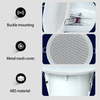 3 Inch 10W Wall Ceiling Speakers 8 ohm Impedance Full Range Stereo Sound Embedded Passive Speakers Home Background Music System