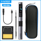 FNIRSI HS-02 Portable Intelligent Soldering Iron 100-450℃ Fast Heat Up 100W Type-C PD Fast Charging for Welding Repair Tools