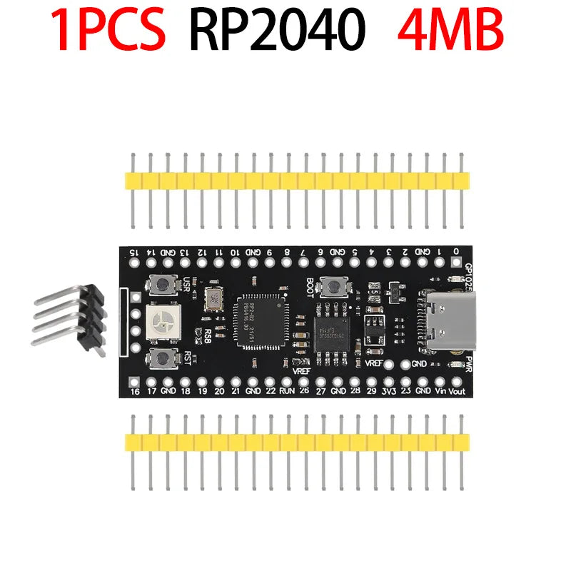 Official Raspberry Pi Pico Board RP2040 Dual-Core 264KB ARM Low-Power Microcomputers High-Performance Cortex-M0+ Processor