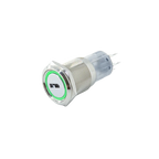 16/19/22mm metal Key rotary push button 2/3 position latching knob Switch Press Button rotary Rotate LED light rotation IP65