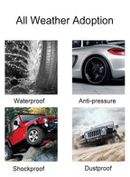 Solar Wireless Tire Pressure Monitoring System TPMS Auto Security Alarm Device Digital Colorful Display With 4 sensors