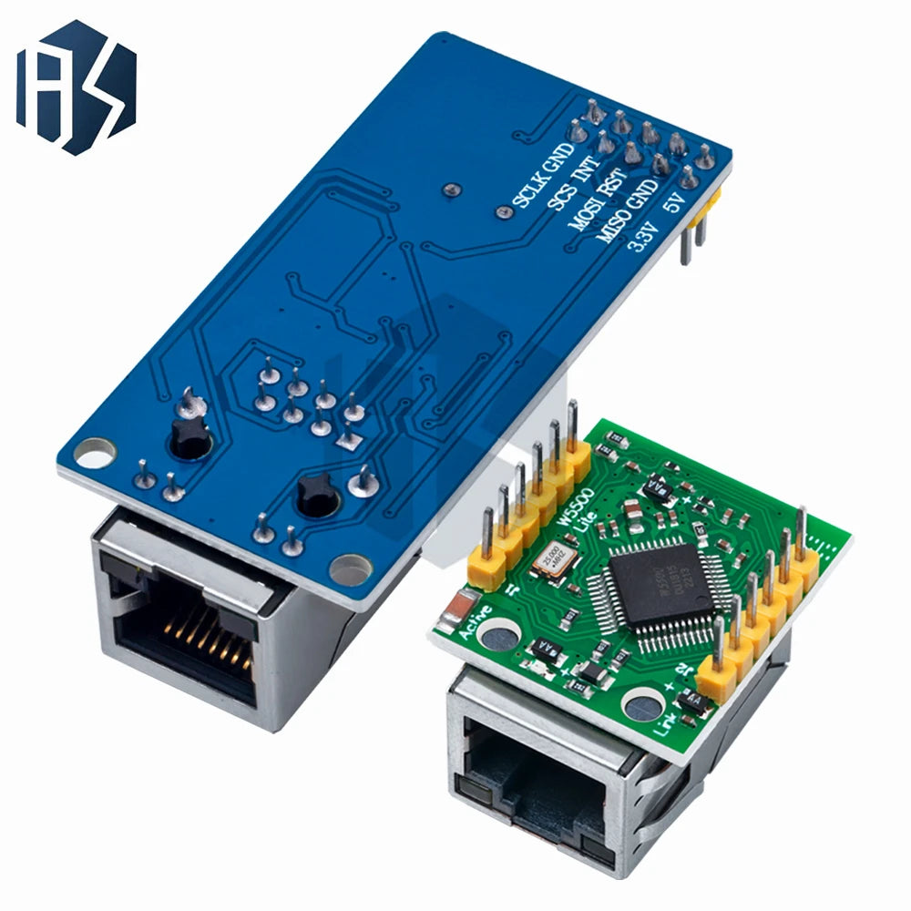 1PC/5PCS/10PCS   W5500 Ethernet network module hardware TCP / IP 51 / STM32 microcontroller program over W5100 blue/green