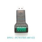 USB to RS485 RS422 Serial Converter FTDI FT232 USB to COM Port with 5 Pin Terminal Block Adapter for Windows MacOS Linux Android