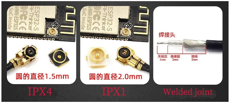 5Pcs/Lot WiFi 2.4G High Gain Built-in Flexible FPC Soft Antenna ZigBee Bluetooth Module Ipx4 Patch Antenna IPX to FPC Antenna