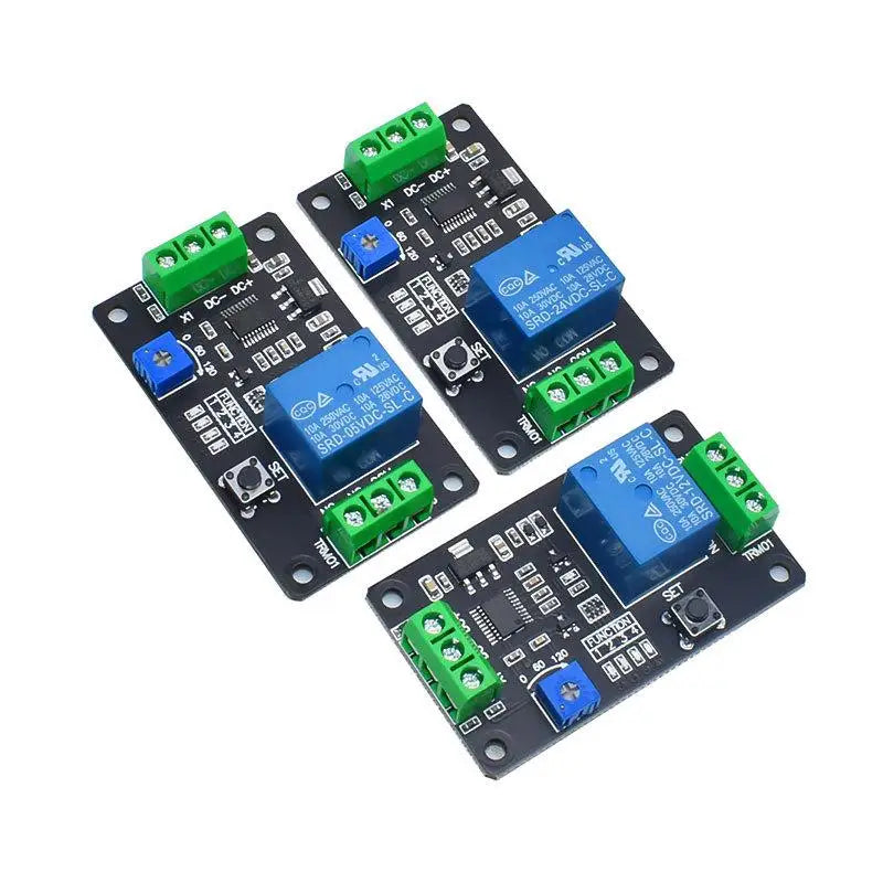 Self Locking Delay Timer Relay Adjustable Time Switch Module Accurate On Off Control for Industrial Automation Home Appliance