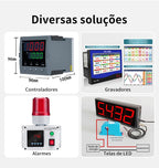 Closed Loop Hall Effect Current Sensor AC DC Current Transmitter 5A 10A 100A 200A 4-20mA 0-10V Non Contact Current Transducer