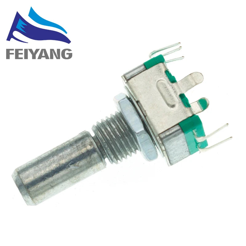 10pcs Rotary encoder,code switch/EC11/ audio digital potentiometer,with switch,5Pin, handle length 20mm