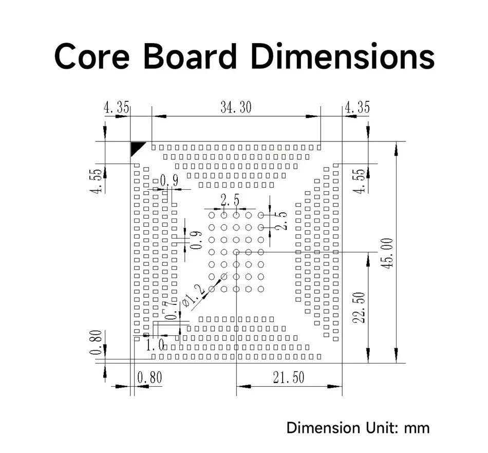 T536 Core Board Multi-core Heterogeneous Quad-core A55 CDSENET ECK33 ARM NPU RISC-VLGA Single-board Computer Industrial Grade