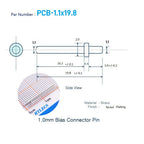 100/2000 Pcs Printed Circuit Board Male PCB Pins Gold Plated Press-Fit Tip Header Diameter 1.0 1.3 MM Brass Bias Connector Solid