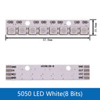 5V 1Bit 3 4Bit 7 8Bit 9 12Bit 16Bit 24Bit 32Bit 64 Bits WS2812 5050 RGB LED Ring Lamp Light + Integrated Drivers For Arduino Diy