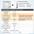 170/433/868/915Mhz LoRa SX1262 Wireless Transceiver CDSENET E22 Series 22-33dBm Low Power 5-16km SMD TCXO Transmitter Receiver