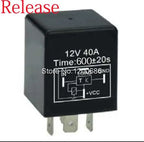 Normally ON FN YS020 30A 10 minutes delay off after switch turn off 12V Time Delay Relay SPDT 600 second delay release off relay