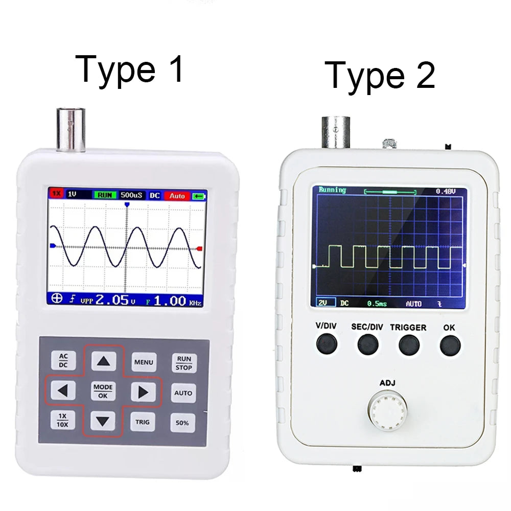 DSO PRO Handheld Digital Oscilloscope Portable Palm Size Oscillograph 5M Bandwidth 20MS/s Sampling Rate with P6100 BNC Probe