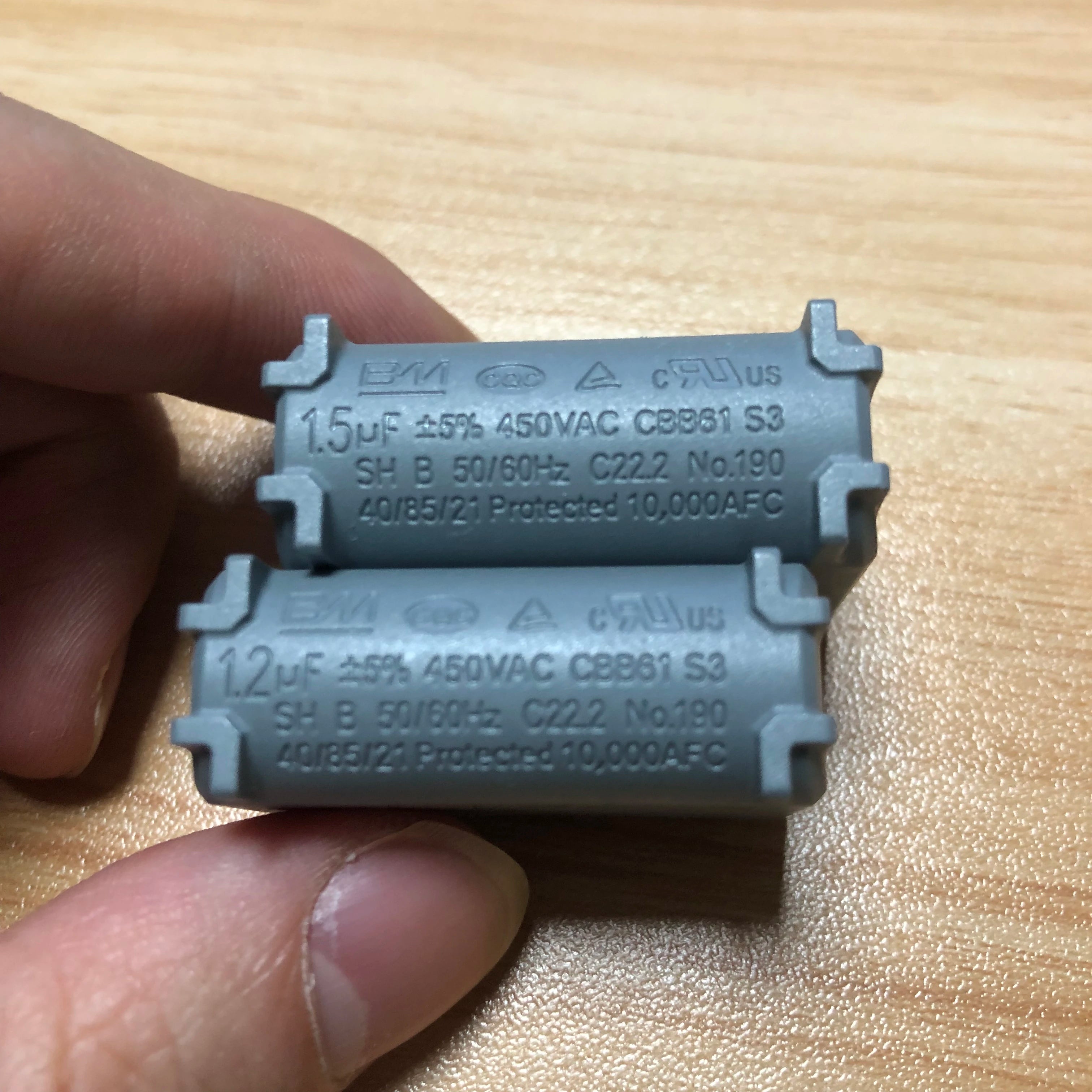 10pcs/lot BM CBB61 film capacitor Air conditioner inne 1uF 1.2uF 1.5uF 2uF 2.5uF 3uF 3.5uF 4uF 4.5uF 5uF 450V Starter Capacitor