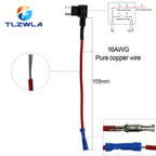 12V MINI SMALL MEDIUM Size Car Fuse Holder Add-a-circuit TAP Adapter with 10A Micro Mini Standard ATM Blade Fuse