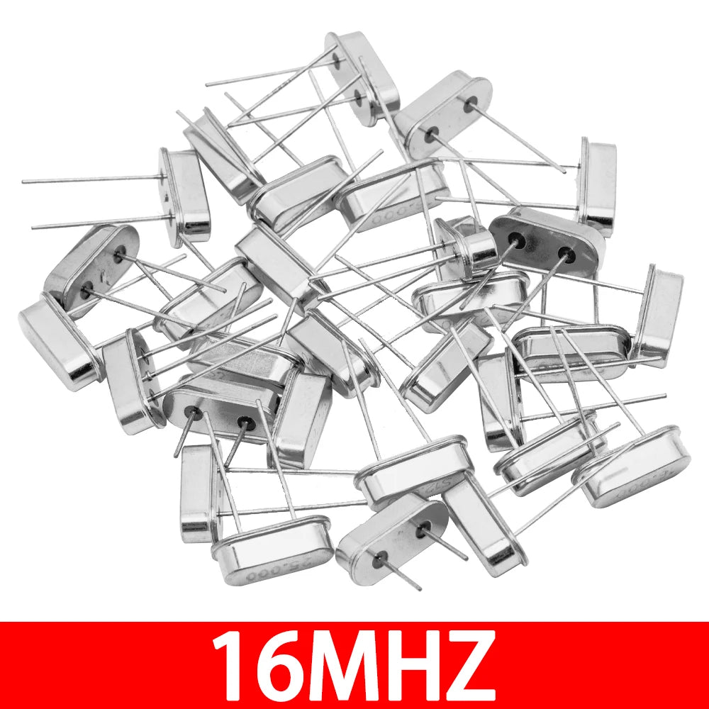 10PCS Hc-49s Crystal Oscillator Electronic Kit Resonator Ceramic Quartz Resonator Hc-49 Dip 32.768k 4 8 12 16 20 25 Mhz
