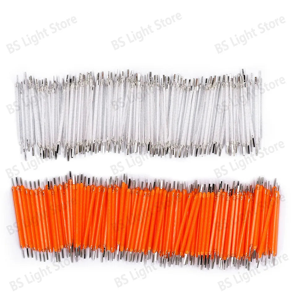 10-900pcs LED Filament 38mm 3V 2200k Warm White Pink Red Blue Green Purple Edison Light Bulb DIY Home Lighting Light Source