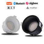 Recessed Round LED COB Ceiling Spot Light 3CCT Tuya Bluetooth/ Zigbee Matter Fixtures Lighting Indoor Smart Lamp Lighting