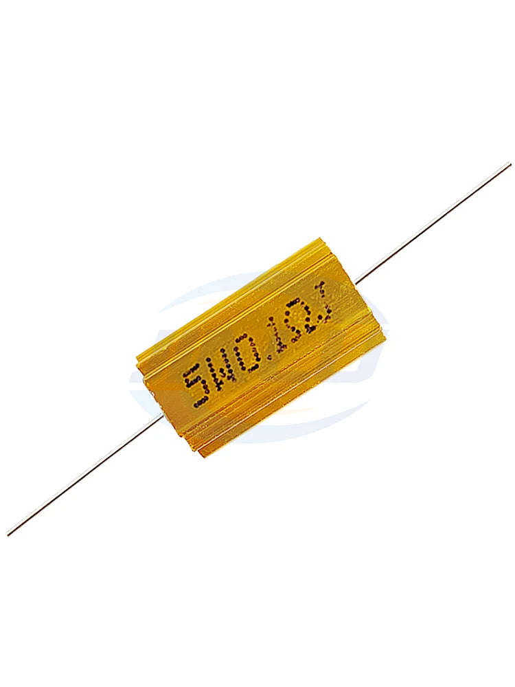 1PCS RX24 5W Aluminum Power Metal Shell Case Wirewound Resistor 0.01R ~ 300K 1 2 3 5 6 8 10 20 100 150 200 300 500 1K 10K ohm