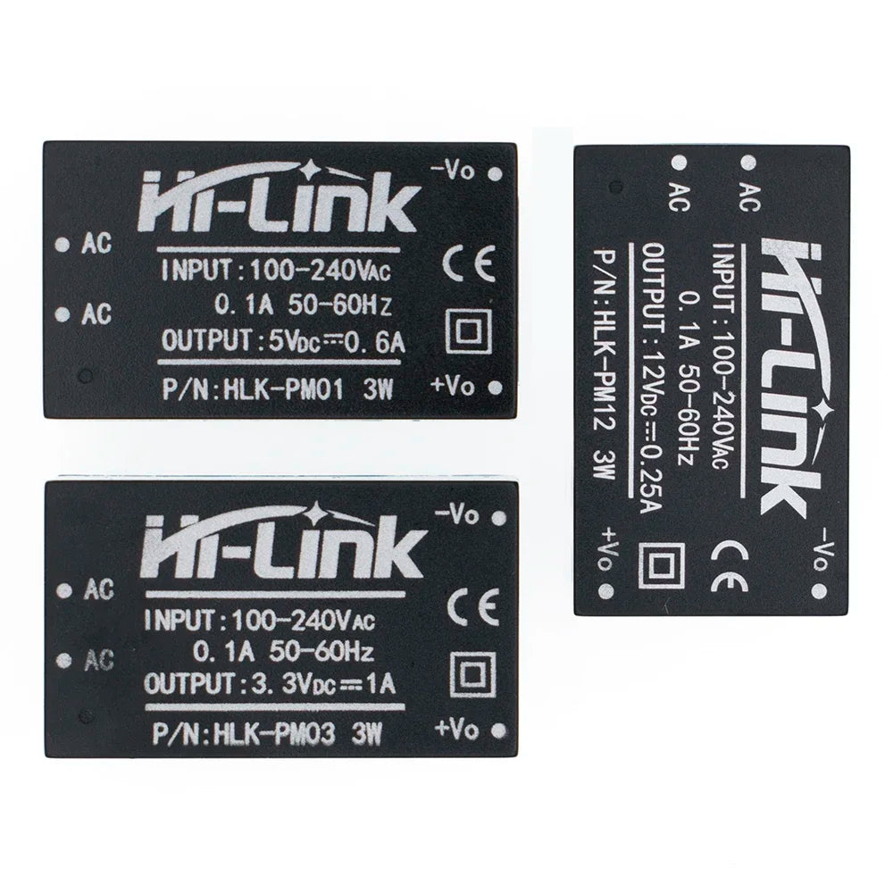 HLK-PM01 HLK-PM03 HLK-PM12 AC-DC 220V to 5V/3.3V/12V Mini Power Supply Module Intelligent Household Switch HLK-5M05 5M03 5M12