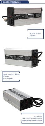 42V 10A Charger 10S 36V Li-ion Battery Charger Lipo/LiMn2O4/LiCoO2 battery Charger With Fan Aluminum Case