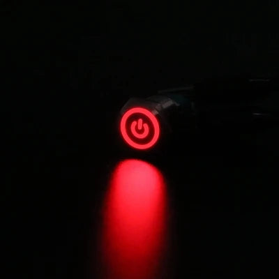 12mm 16mm 19mm 22mm Ultra Short Micro Stroke Stainless Steel Push Button Switch with LED Lamp Waterproof Self-reset/Momentary