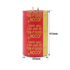 1pcs 50v 10000uf 63v10000uf 80v 10000uf JCCON Copper Pin Capacitors Audio Amplifier Filters Aluminum Electrolytic Capacitors Red