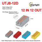 Distribution block PTFIX2.5mm² Wire Electrical Cable Connectors Plug-in Terminal Block  Splitter DIN-Rail Mounting Junction Box