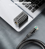 SAMZHE Ethernet Adapter 8P8C RJ45 Lan Cable Extension Connector for Internet Connection Cord Female to Female