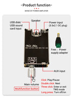 100W Bluetooth 5.1 TPA3116D2 Mono Bt Audio Power Amplifier Module AMP Amplificador Home Theater With TWS Mode 1001B