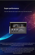 Headphone Decoding Amplifier ES9018K2M DAC DSD128 PCM32BIT 384KHz Lossless Decoding Headphone Amplifier MAX97220 Chip
