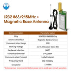 DX-LR32 SX1262 LoRa UART Module AT Command 5KM Range 432-533/850-949MHz No Programming Needed CE FCC Arduino