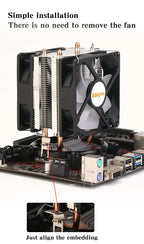 CPU Air Cooler X79 X99 3Pin PWM 4Pin Quiet Processor Cooling Fan For Intel LGA 1151 1155 1200 1700 2011 AMD AM3 AM4 PC Radiator