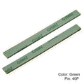 10PCS 40Pin Black White Red 2.54mm Single Double Row Straight Male Female Pin Header Connector Strip For PBC Ard Yellow Blue