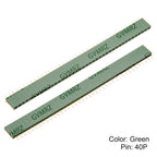 10PCS 40Pin Black White Red 2.54mm Single Double Row Straight Male Female Pin Header Connector Strip For PBC Ard Yellow Blue