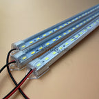 5pcs*50cm Factory Wholesale DC12V 24V SMD 5730 5630 LED Hard Rigid Strip Bar Light Aluminium Shell +PC Cover LED Bar Light 5730