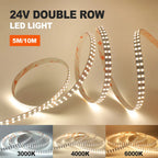 5mm 8mm Led Strip Light RA98 10mm PCB 2700K 3000K 3500K 4000K 5000K 6000K 5m 10m 24V 2835 120 240 LEDs Flexible Tape Lighting