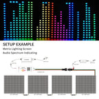 Ws2812B Led Rgbic Strip Light Controller Dc5V-24V WiFi Sp511E Music Ws2811 Sk6812 Sp107E Addressable Sp107E Smart App Controller