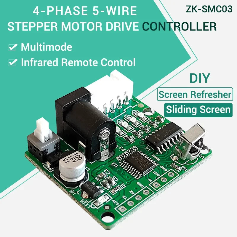 1PCS DC 5V ULN2003 DIY Stepper Motor Driver Board 28BYJ48 Infrared Remote Control New