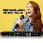 Professional Digital Reverb and Multi Effect DSP Processor Audio Processor Equalizer Vocal Microphone