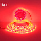 110V 220V LED Strip 2835 120LEDs/m Home Lamp Strip Red Ice Blue Green Yellow Pink 120V 230V Flexible Cuttable 20M Soft Light Bar