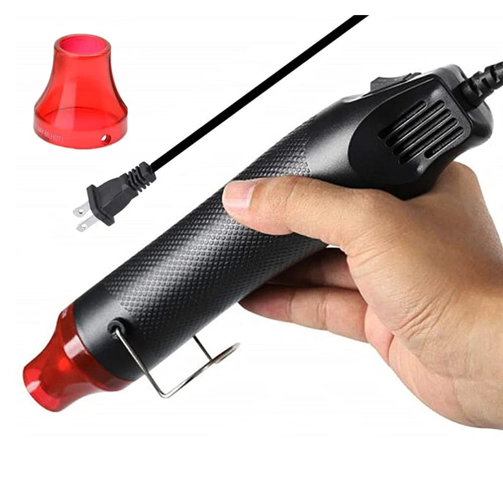 220V DIY Heat Gun Electric Power Tool Hot Air Gun 300W Temperature Gun with Supporting Seat Shrink Plastic DIY Craft Tool